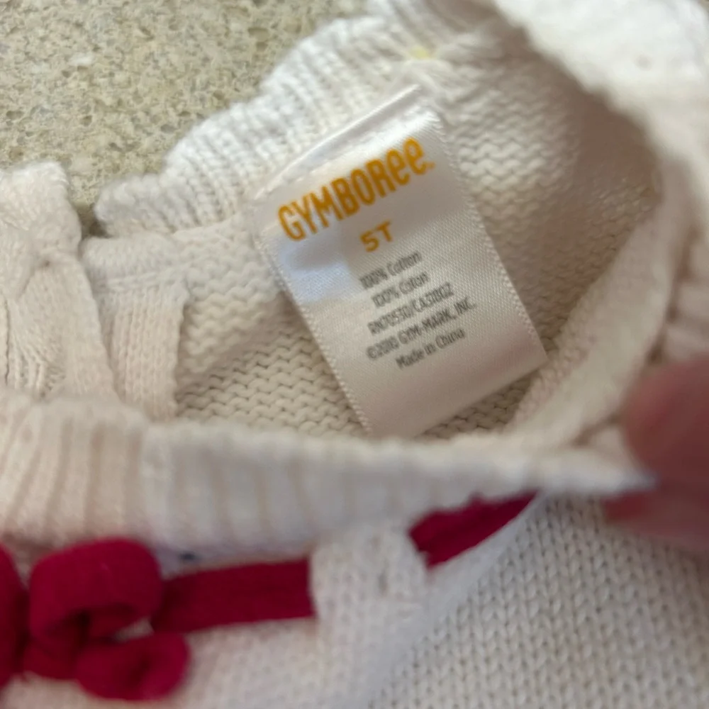 Gymboree Cupcake Cutie‎ Knit Cotton Polka Dot Stripe Dress
